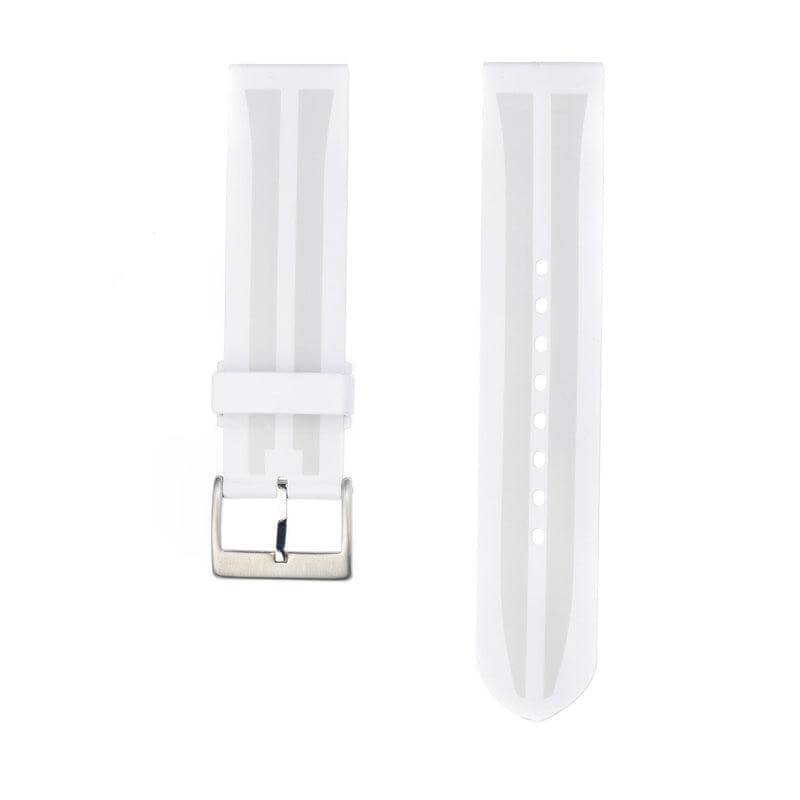 Cinturino bio rubber bianco per Apple Watch — leggero e biodegradabile, Milano Straps Lab