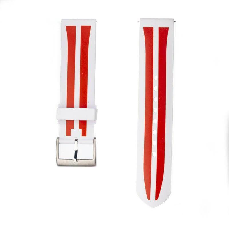 Cinturino Apple Watch bio rubber bianco biodegradabile Made in Italy — Milano Straps