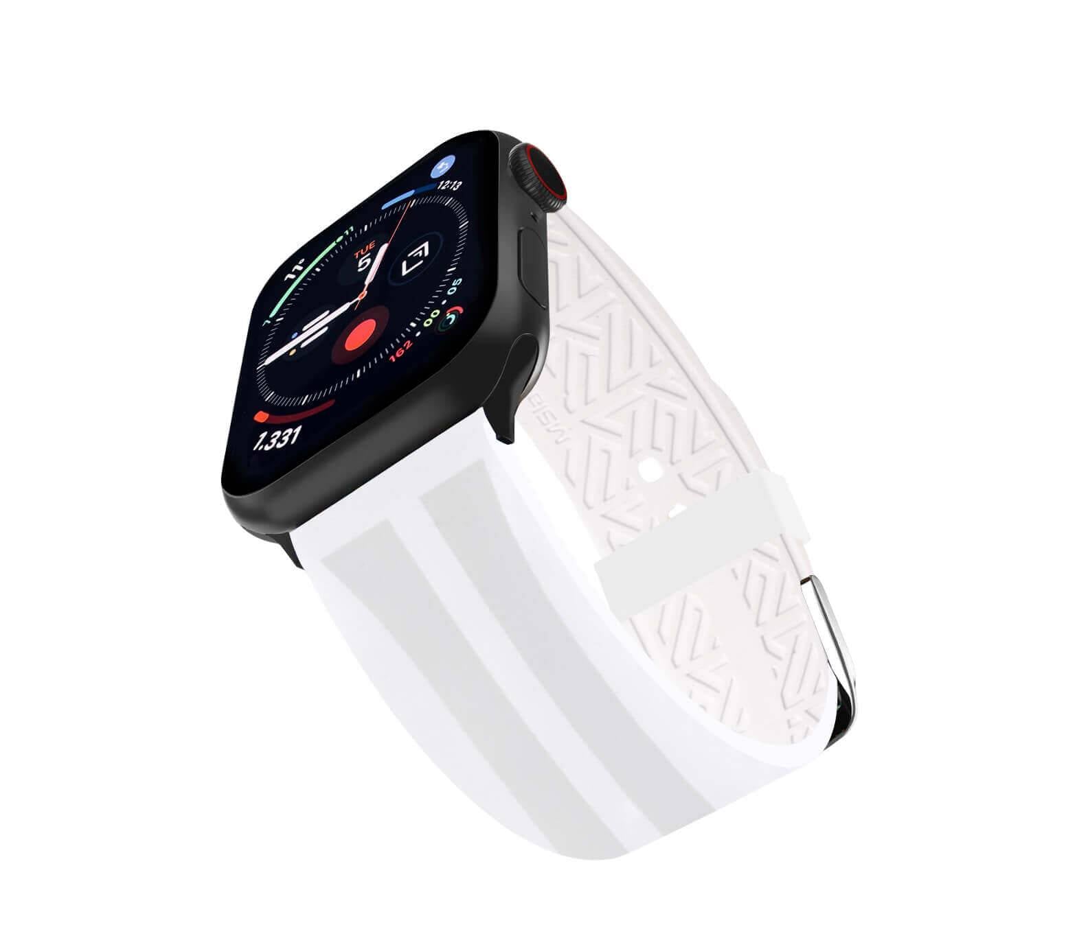 Cinturino bio rubber bianco per Apple Watch — leggero e biodegradabile, Milano Straps Lab