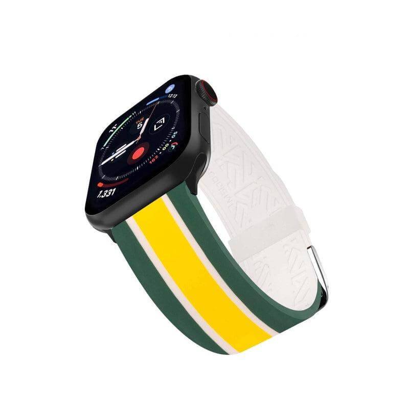 Cinturino bio rubber giallo per Apple Watch Made in Italy — Milano Straps Lab