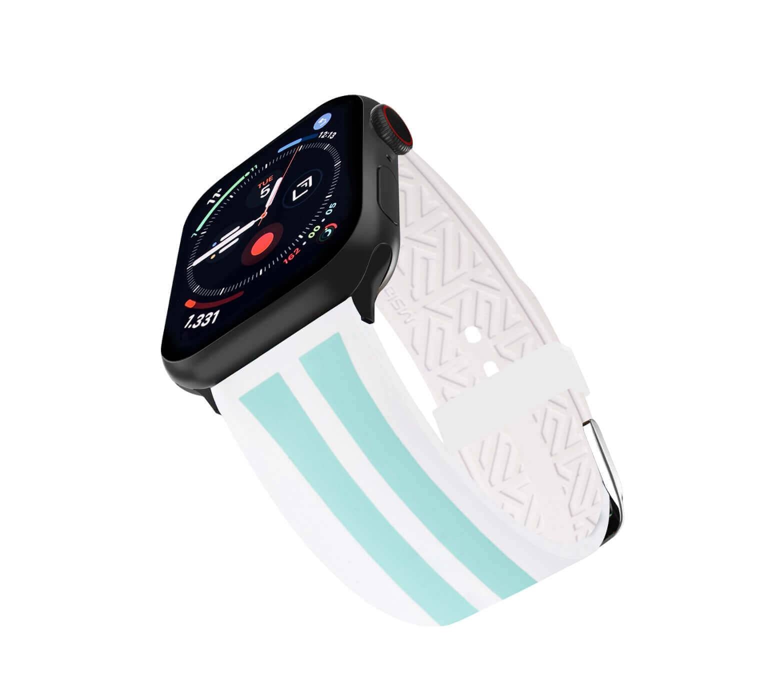 Cinturino bio-rubber bianco per Apple Watch in gomma biodegradabile — Milano Straps