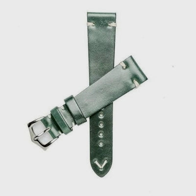 Cinturino in Shell Cordovan verde 20mm — Milano Straps