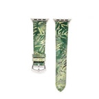 Green Forest Batik Apple Watch Band - Apple Watch Leather Straps- Milano Straps