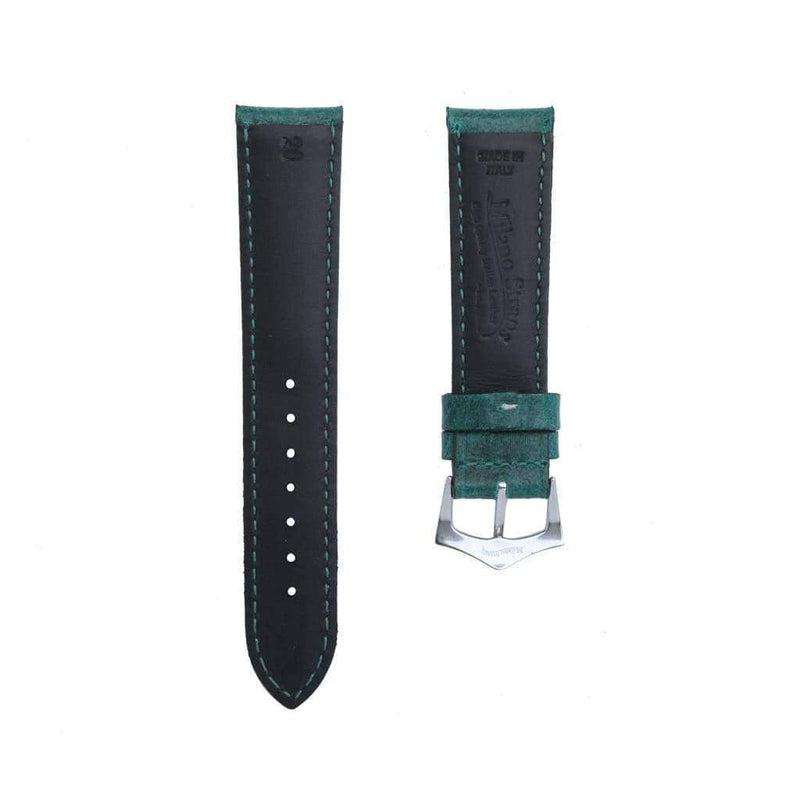 Green Leather Watch Strap - Leather strap- Milano Straps