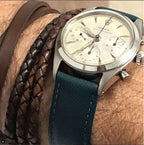 Green Saffiano  Leather Watch Strap - Leather strap- Milano Straps