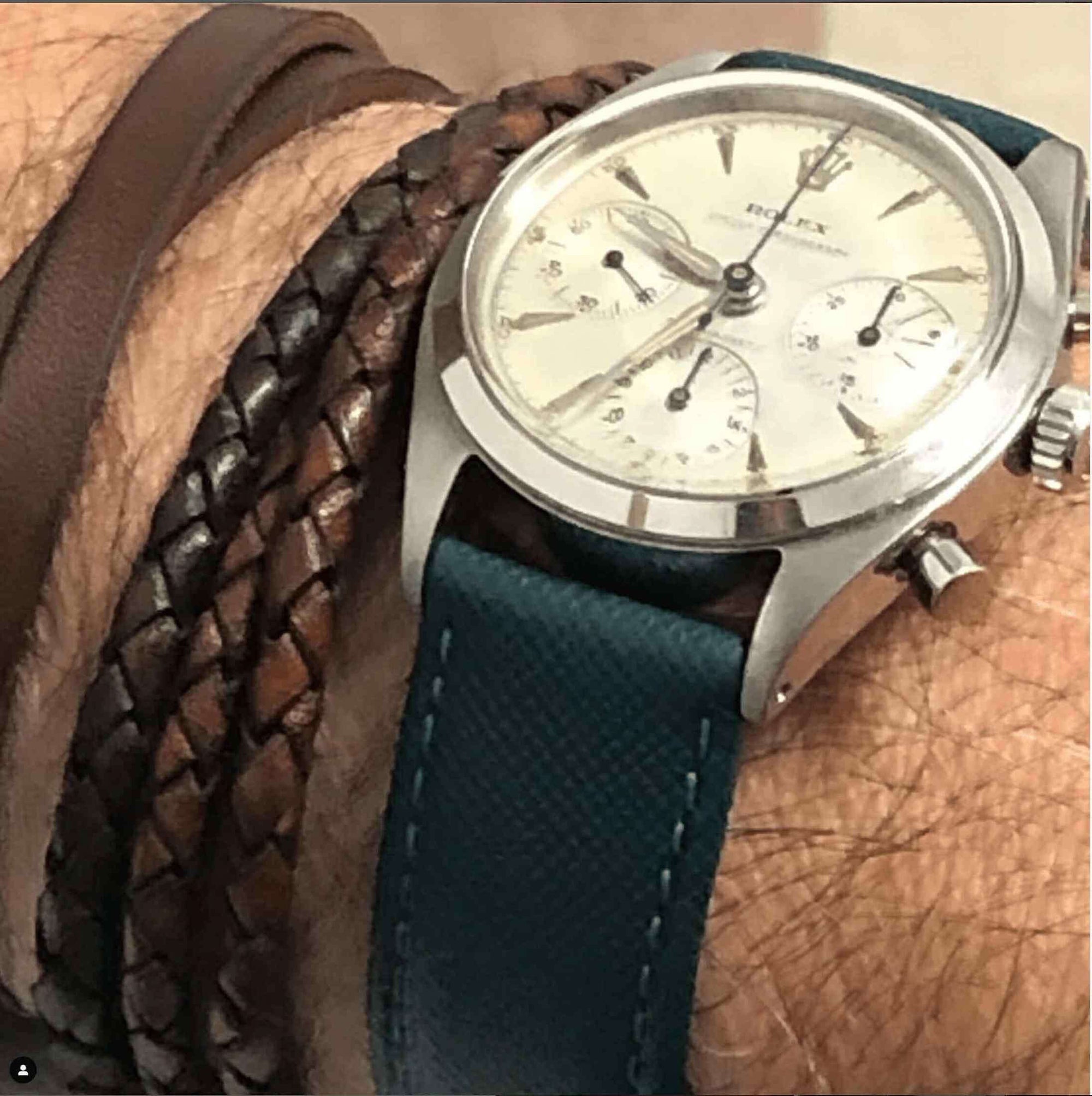Green Saffiano  Leather Watch Strap - Leather strap- Milano Straps