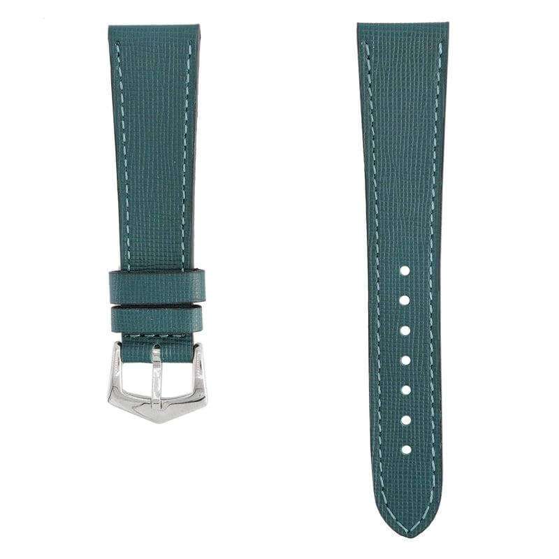 Green Saffiano  Leather Watch Strap - Leather strap- Milano Straps