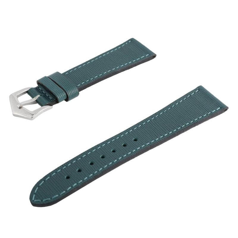Green Saffiano  Leather Watch Strap - Leather strap- Milano Straps