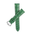 Cinturino pelle di caimano verde opaco cucito a mano 20mm Made in Italy — Casati Milano per Milano Straps