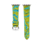 Lime Batik Apple Watch Band - Apple Watch Leather Straps- Milano Straps