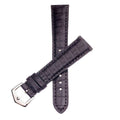 Cinturino alligatore grigio scuro opaco 20mm artigianale Made in Italy — Milano Straps