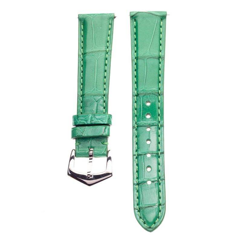 Millenium Green Alligator Watch Strap - Alligator Strap- Milano Straps