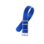 Eco-Friendly Nylon Military Watch Strap Watch Strap Blue - Light Blue - Single Pass - Recycled Military Watch Straps- Milano Straps