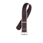Eco-Friendly Nylon Military  Watch Strap Brown Ecru- Single Pass - Recycled Military Watch Straps- Milano Straps