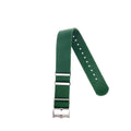 Cinturino militare single pass verde in poliestere riciclato 20mm — Milano Straps