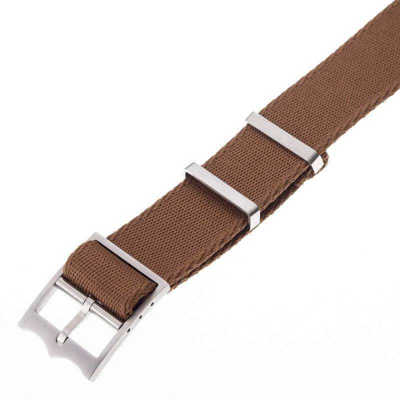 Eco-Friendly Nylon Military  Watch Strap Kaki- Tudor Watch Style - Recycled Military Watch Straps- Milano Straps