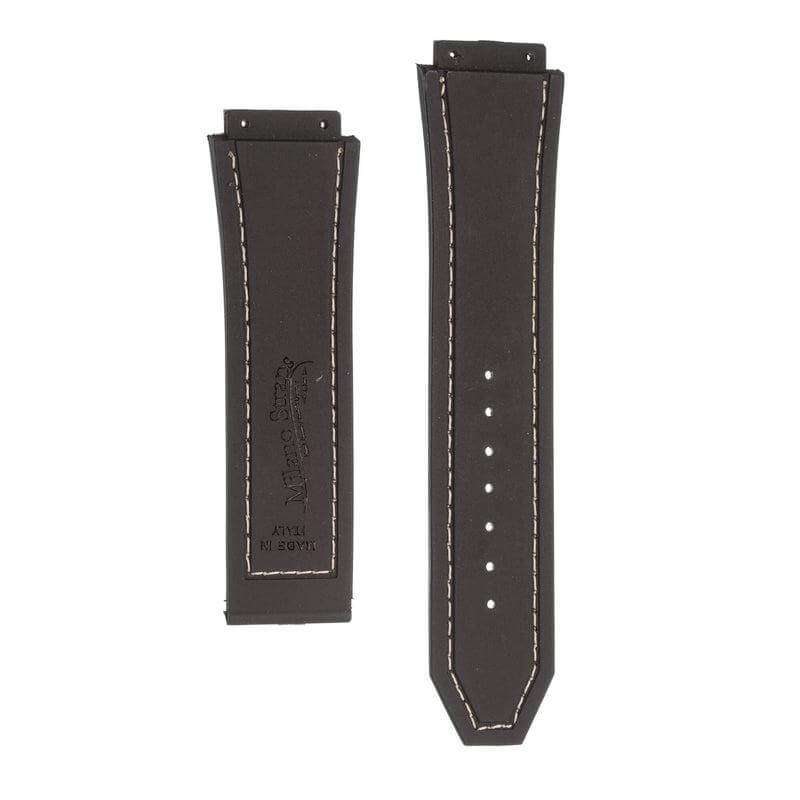 Cinturino pelle italiana martellata arancione per Hublot Big Bang — Milano Straps