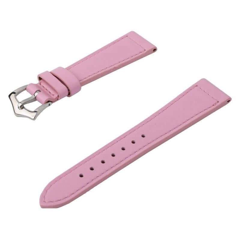 Pink Calfskin Leather Watch Strap - Leather strap- Milano Straps