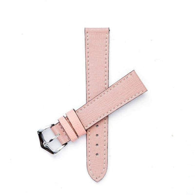 Cinturino pelle Saffiano rosa 18mm Made in Italy — Milano Straps