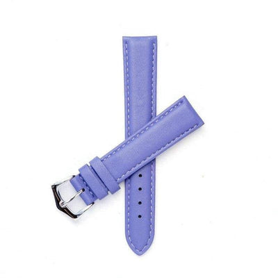 Cinturino in pelle nappa viola 16mm e 18mm con cucitura sur-tone — Milano Straps, fatto in Italia