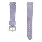 Purple Suede Vintage Leather Watch Strap - Suede strap- Milano Straps
