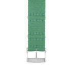 Eco-Friendly  Nylon Military  Watch Strap -  Green -GREEN STITCHES - Recycled NATO straps- Milano Straps