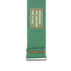 Eco-Friendly Nylon Military Watch Strap -  Green Orange Stitches - Recycled NATO straps- Milano Straps