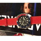 Red Epsom Leather Watch Strap - Leather strap- Milano Straps