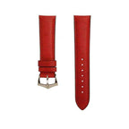 Red Leather Watch Strap - Leather strap- Milano Straps