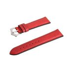 Red Leather Watch Strap - Leather strap- Milano Straps