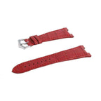 Red Matt Genuine Alligator Watch Strap Patek Philippe Compatible - Alligator Strap- Milano Straps