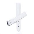 Cinturino in pelle nappa bianca 16mm o 18mm, cuciture tono su tono, Made in Italy — Milano Straps