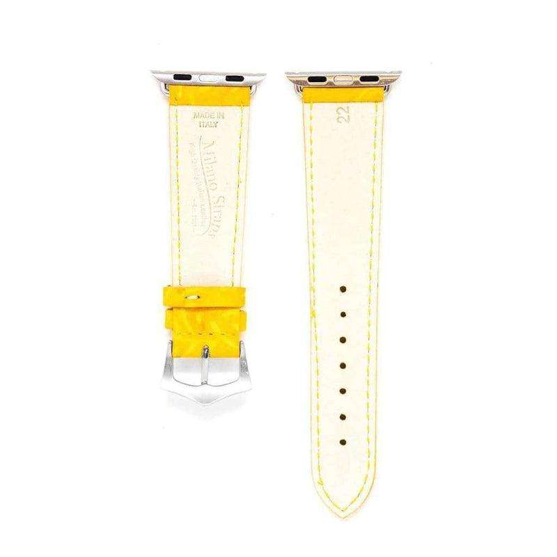 Yellow Batik Apple Watch Band - Apple Watch Leather Straps- Milano Straps