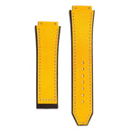 Cinturino pelle italiana martellata gialla per Hublot Big Bang — Milano Straps