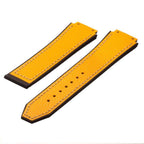 Cinturino pelle italiana martellata gialla per Hublot Big Bang — Milano Straps