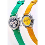Yellow Suede Vintage Leather Watch Strap - Suede strap- Milano Straps