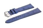Cinturino Apple Watch in pelle di struzzo azzurro polvere 20mm artigianale Made in Italy — Milano Straps