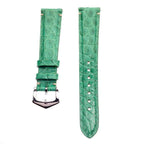 Apple Watch Leather Band ™ Millennium Green Millennium Alligator Minimal Stitches Watch Strap - Apple Watch Alligator Bands- Milano Straps