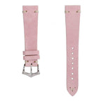 Cinturino Apple Watch in camoscio rosa 20-22mm con cuciture vintage, artigianale Made in Italy — Milano Straps