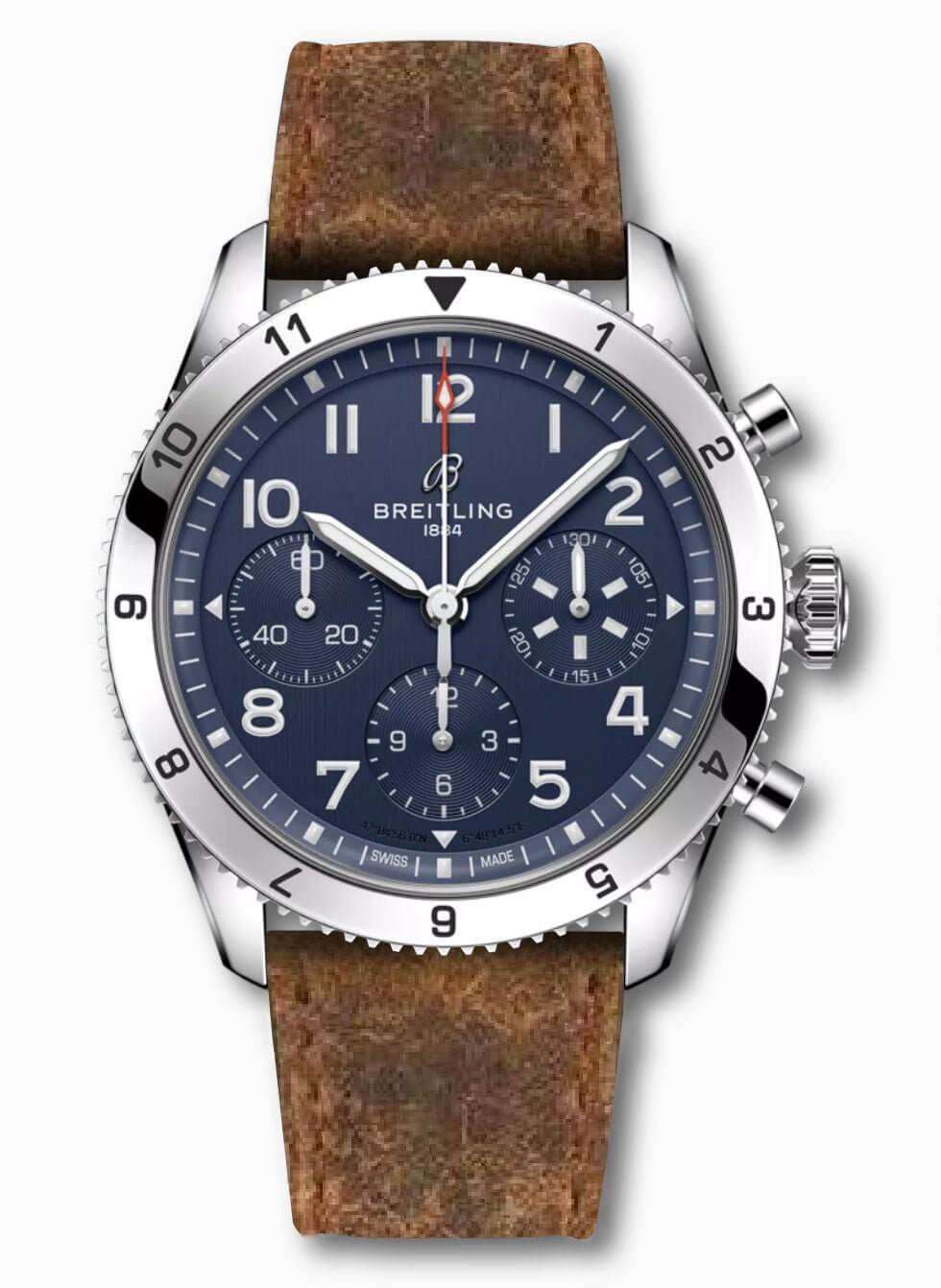 Brown Leather Vintage Brown Stitches Watch Strap - Leather strap- Milano Straps