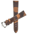 Cinturino in pelle di lucertola camouflage artigianale Made in Italy — Milano Straps