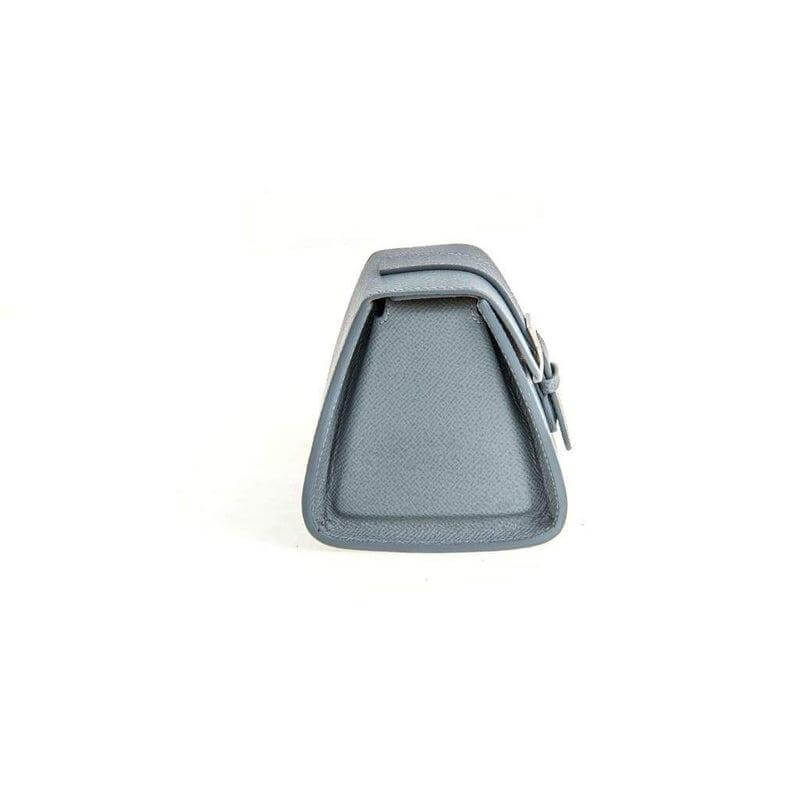 Travel case triangolare in pelle Epsom grigia per un orologio — Casati Milano per Milano Straps