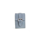 Travel case triangolare in pelle Epsom grigia per un orologio — Casati Milano per Milano Straps