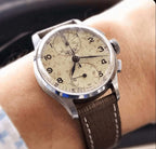 Cinturino saffiano Cognac su  Chrono Heuer