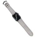 Cinturino Apple Watch in pelle di lucertola autentica grigia 20mm — Milano Straps