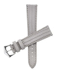 Cinturino pelle di lucertola grigio artigianale Made in Italy — Milano Straps