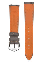 Grey Ostrich Watch Band - Leather strap- Milano Straps