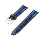 Blu Alligator Watch Rubber Band - Rubber Strap- Milano Straps