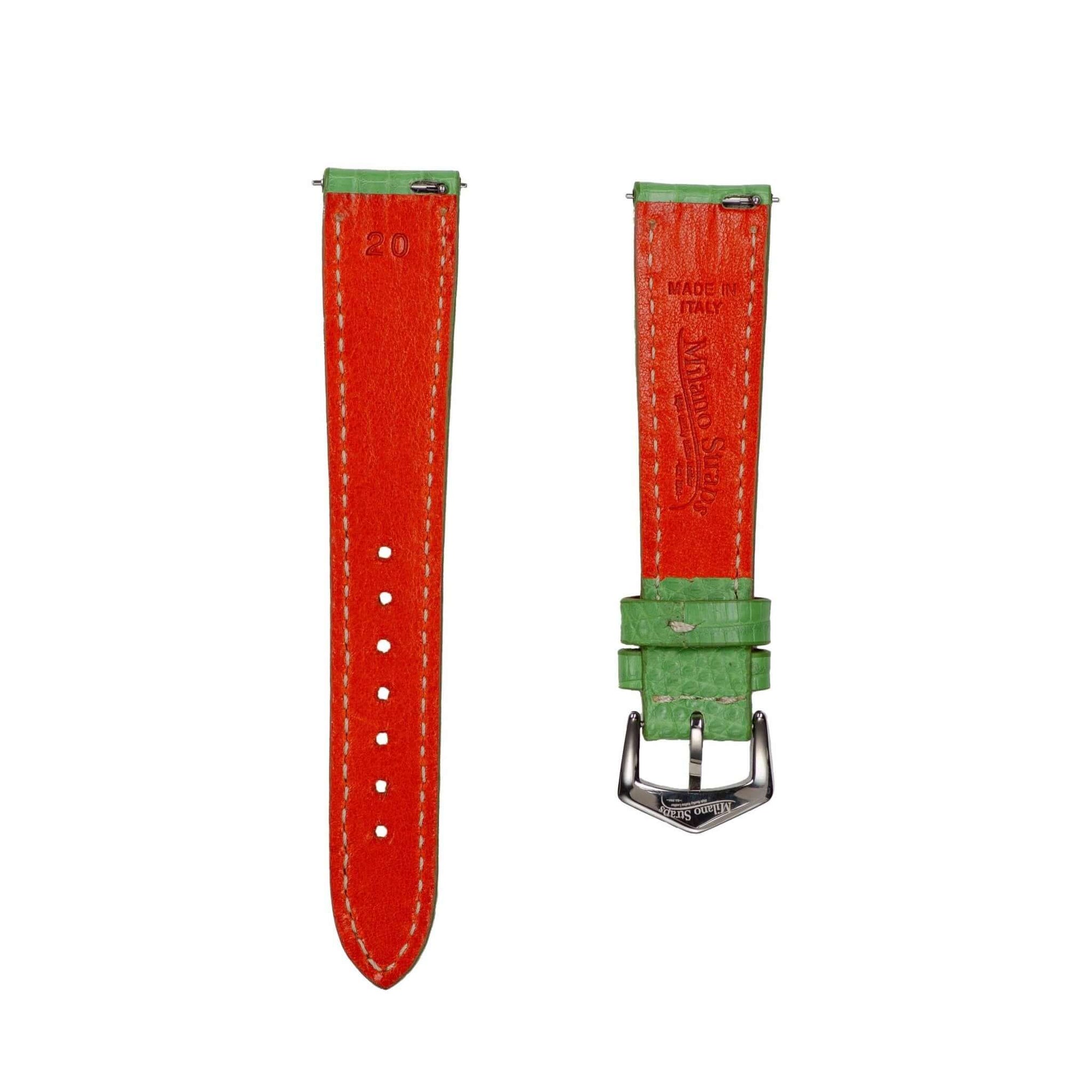 Lime Lizard Watch Strap - Leather strap- Milano Straps