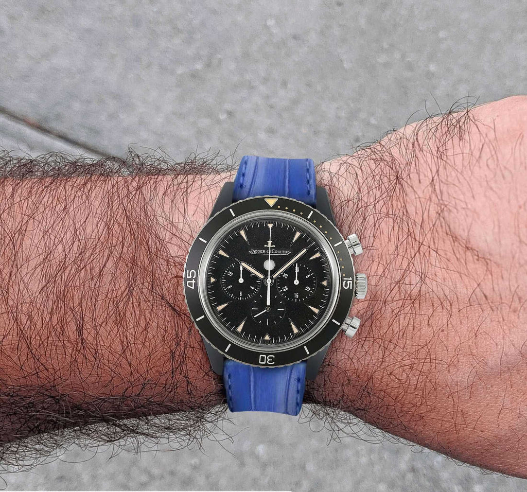 Cinturino Alligatore Azzurro Opaco